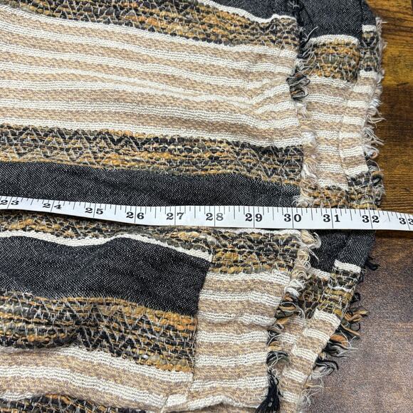Soft Surroundings Size M Tunic Pullover Hoodie Striped Earthy Granola Beach Boho - Picture 8 of 16